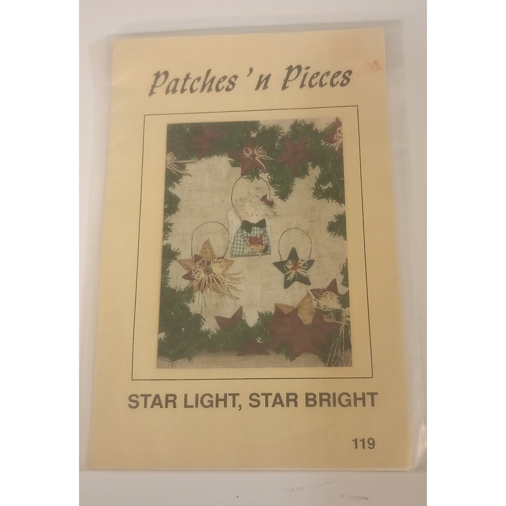 Patches n Pieces Star Light Star Bright 119 Sharon Omdahl Ornament Pattern 1992